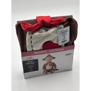 Sock Monkey Halloween Costume Infant 12-18 Months